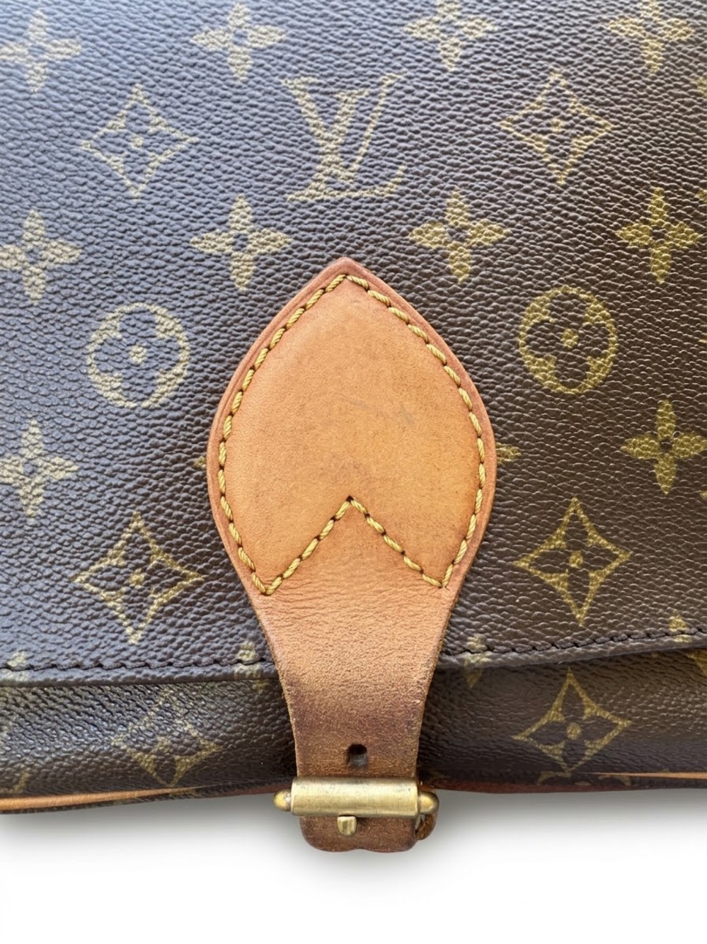 Louis Vuitton Vintage Monogram Cartouchiere GM Crossbody Bag SL881 🇫🇷 - Picture 12 of 16